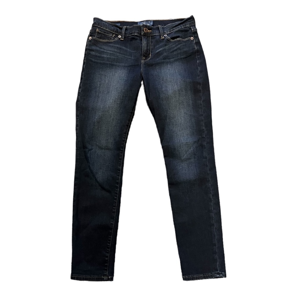 Lucky Brooke Skinny Straight Jeans Womens 6/28 Dark Wash Mid Rise Stretch Denim